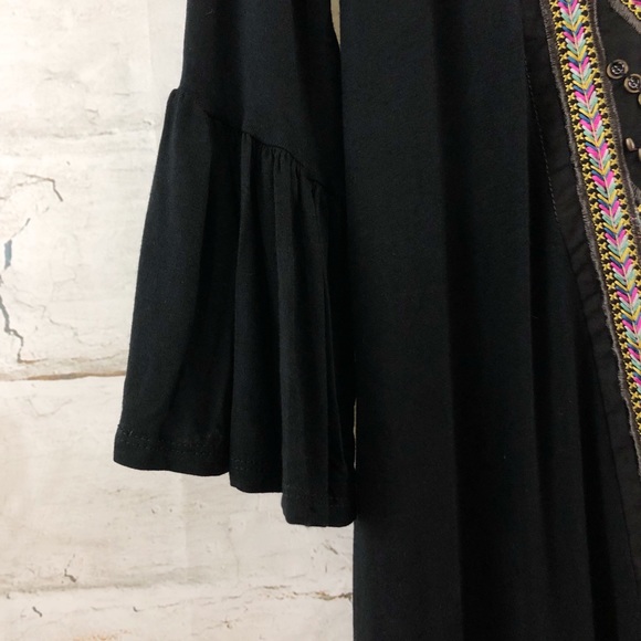 Geometric Black Beaded Dress - Picture 4 of 6